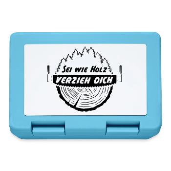 Sei wie Holz verzieh dich - Brotdose - Saphirblau - Vorne