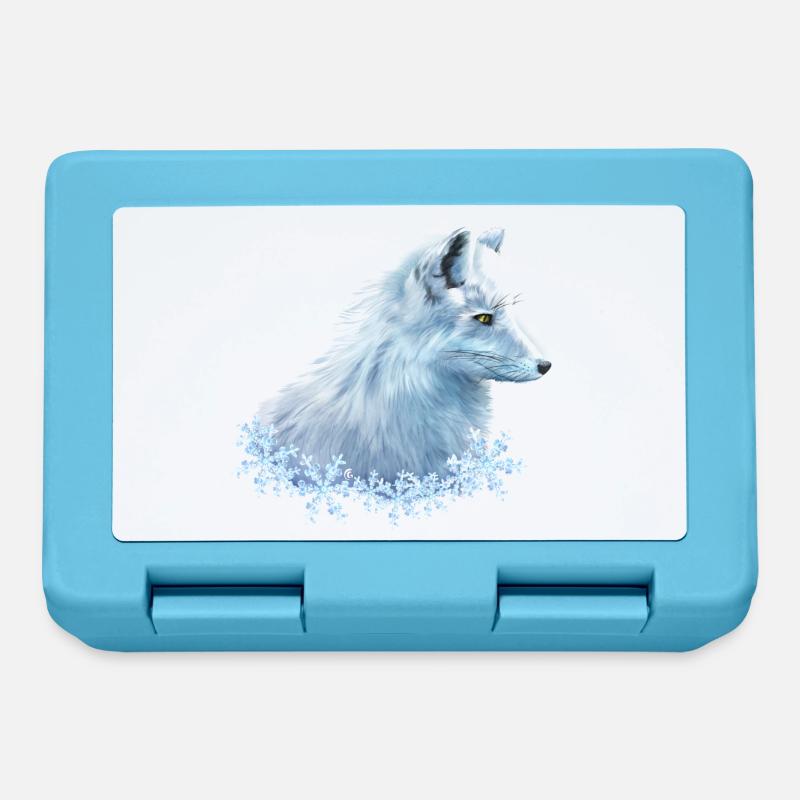 Polarfuchs - Brotdose - Saphirblau