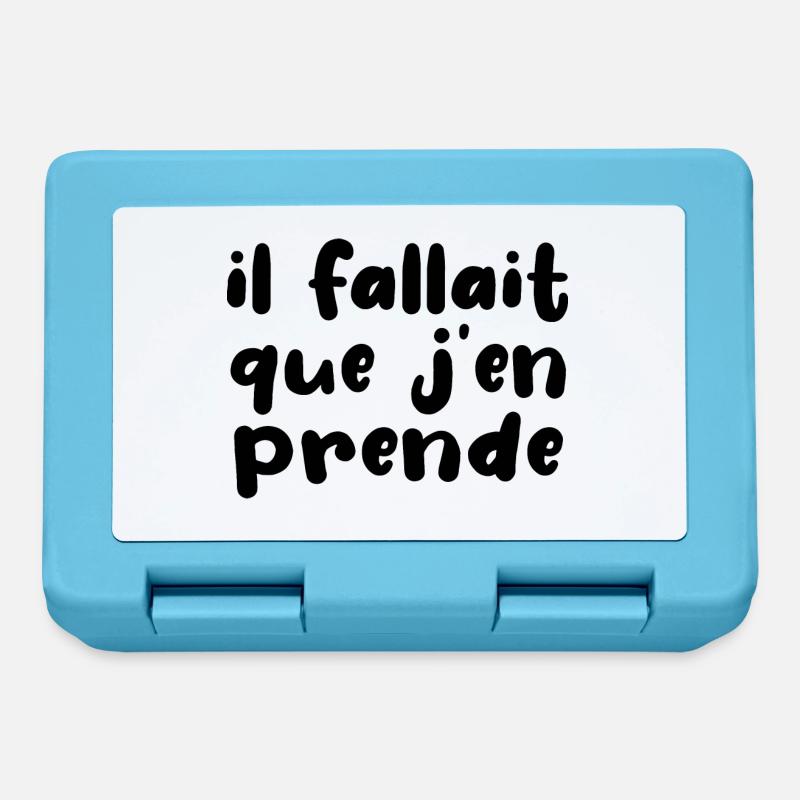 Il Fallait Que J'en Prende - Boîte à goûter - bleu saphir