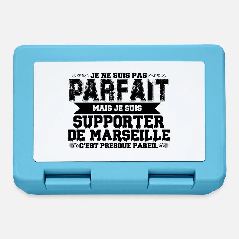 Je Suis Un Supporter De Marseille Parfait OM - Boîte à goûter - bleu saphir