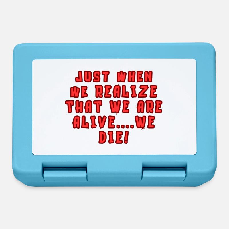 Just when we realize.... - Lunchbox - sapphire blue