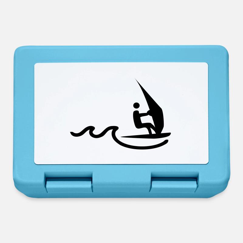 windsurfer - Brotdose - Saphirblau