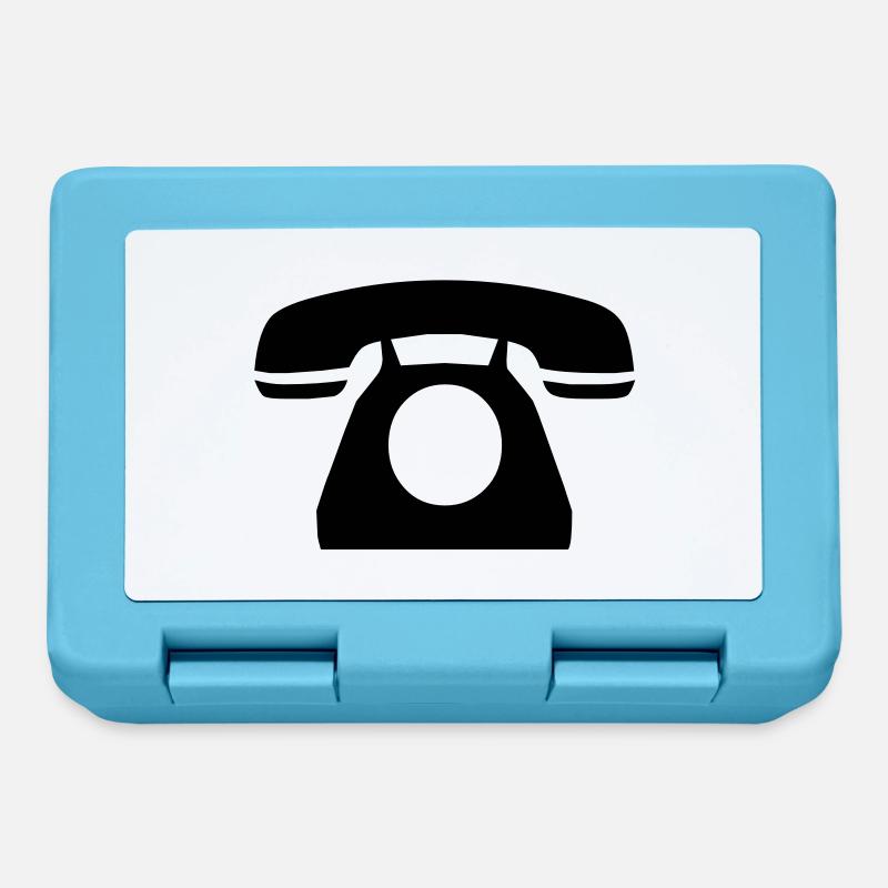 telephone - Boîte à goûter - bleu saphir