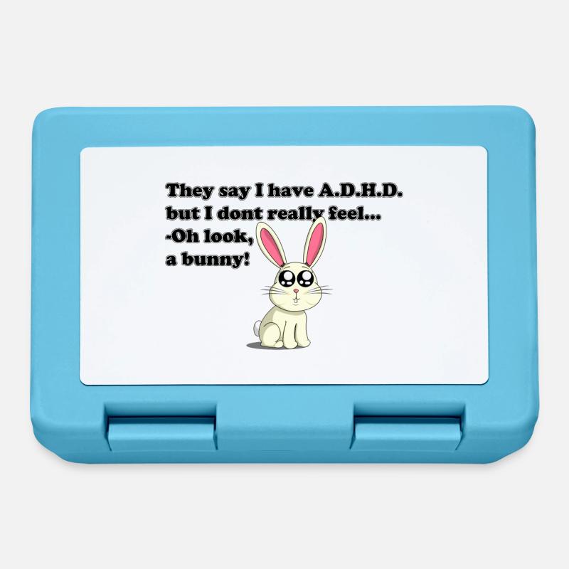 ADHD bunny - Brotdose - Saphirblau