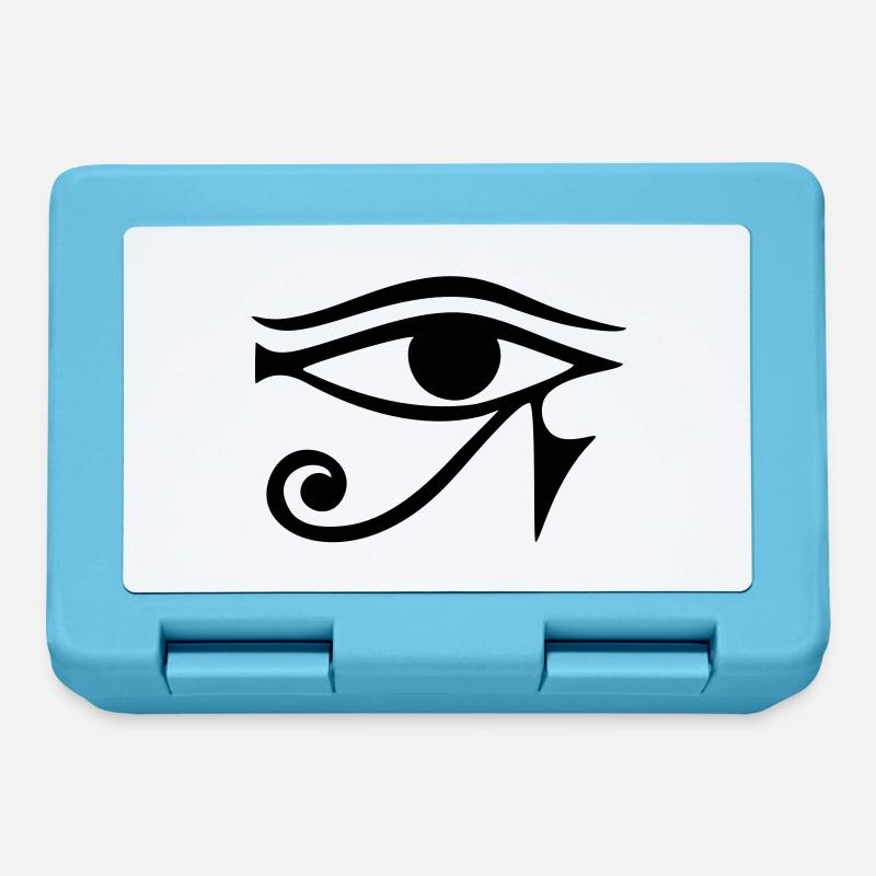 OEIL d'Horus / Re, inverse oeil de lune de Thot / - Boîte à goûter - bleu saphir
