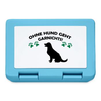 ohne_hund_geht_garnichts_02 - Brotdose - Saphirblau - Vorne