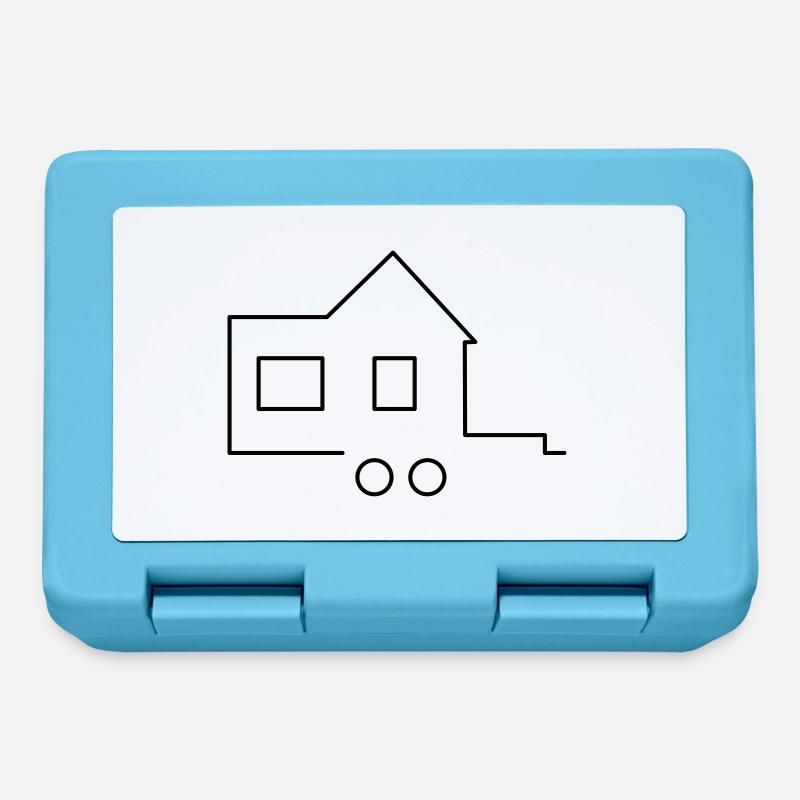 Tiny House - Brotdose - Saphirblau