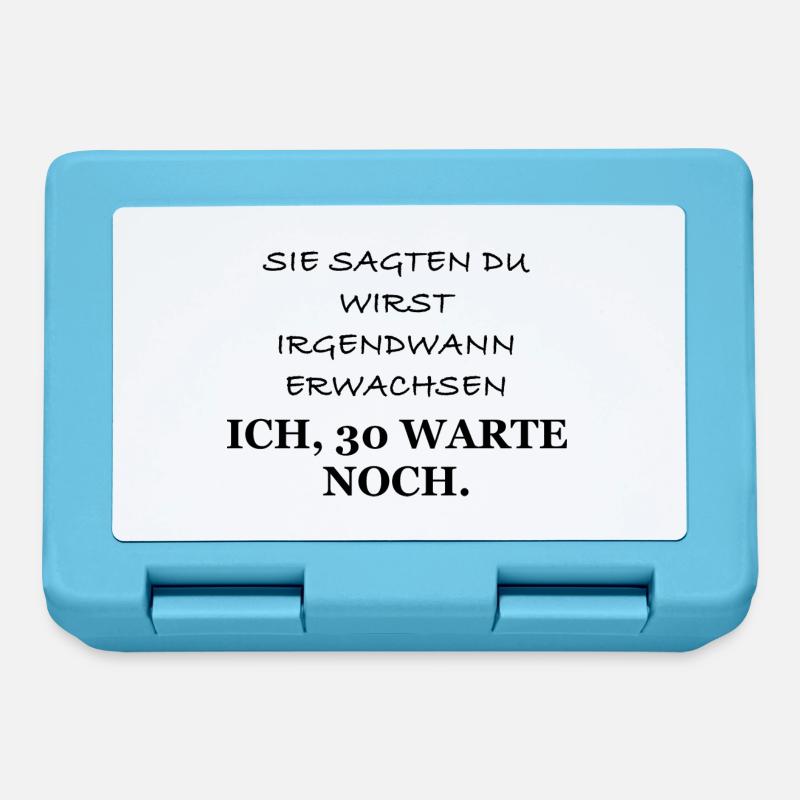 30. Geburtstag - Brotdose - Saphirblau