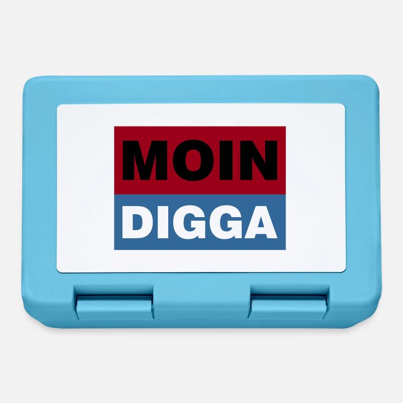 MOIN DIGGA - Brotdose - Saphirblau
