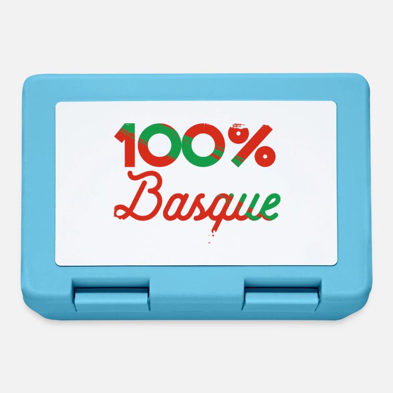 100% Basque - Boîte à goûter - bleu saphir