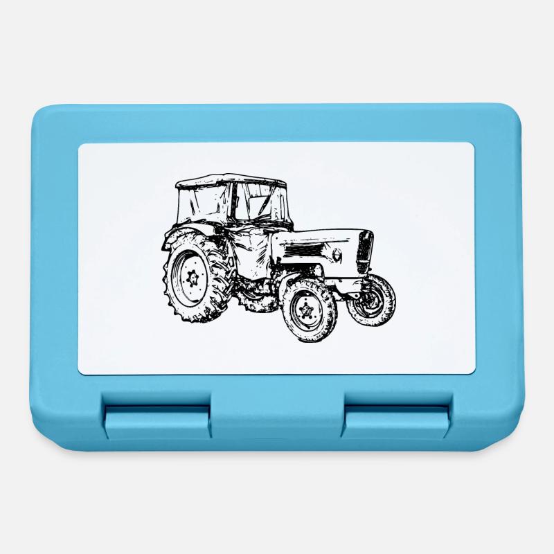 Tractor - Lunchbox - sapphire blue