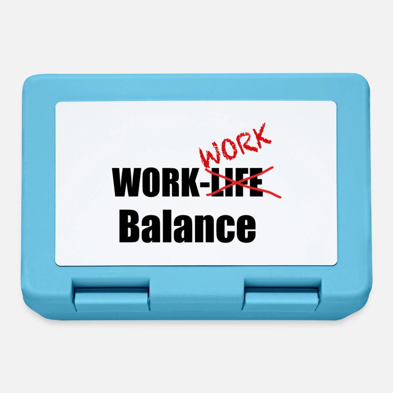 Work-Work-Balance - Brotdose - Saphirblau