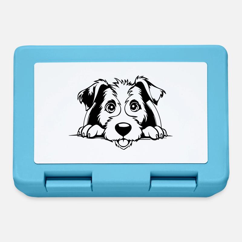Fox Terrier - Lunchbox - sapphire blue