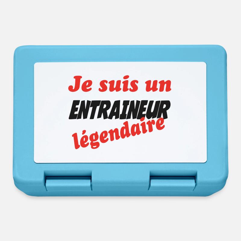 Je suis un ENTRAINEUR légendaire - Boîte à goûter - bleu saphir