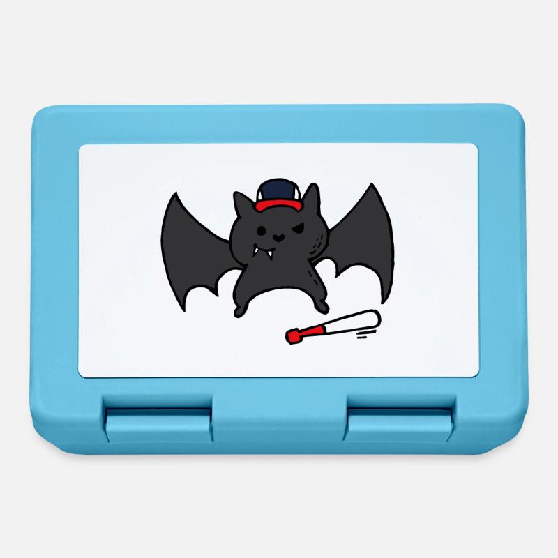 Funny & Cute Baseball Bat / Bat - Lunchbox - sapphire blue
