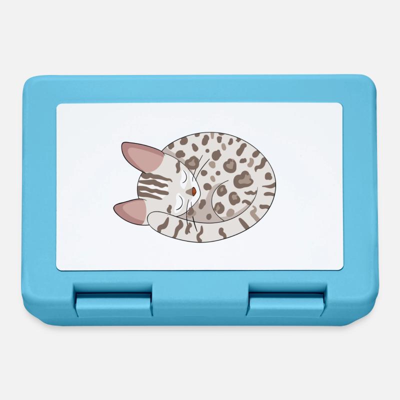 Chat de Bengale Chat - Boîte à goûter - bleu saphir