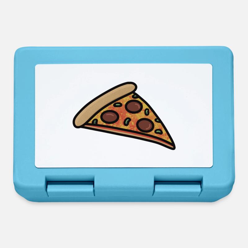 Pizza - Boîte à goûter - bleu saphir