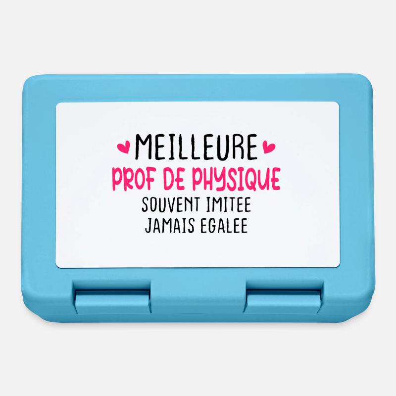 Meilleure prof de physique imitée jamais égalée - Boîte à goûter - bleu saphir