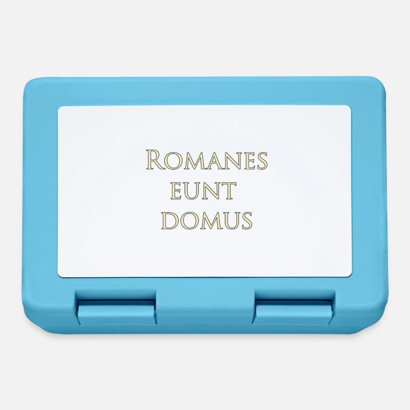 Romanes eunt domus - Brotdose - Saphirblau