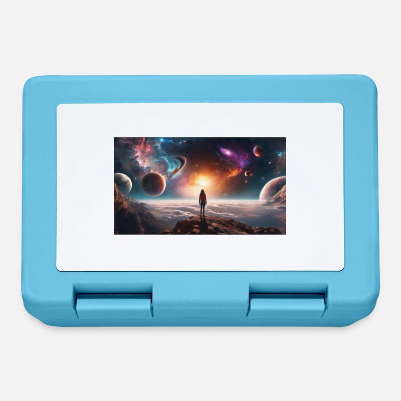 View in space - Lunchbox - sapphire blue