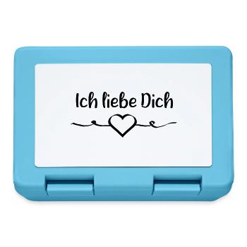 Valentinstag Geschenk Valentinstag - Brotdose - Saphirblau - Vorne