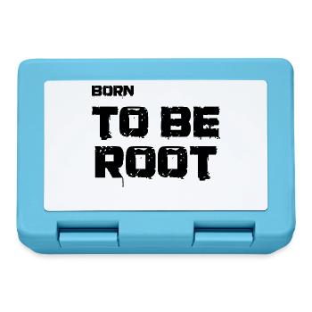 Born to be root. IT Administratoren, Admin, Nerds - Brotdose - Saphirblau - Vorne