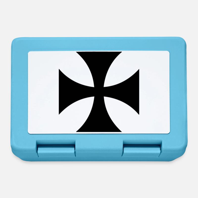 Croix des Templiers noirs - Boîte à goûter - bleu saphir