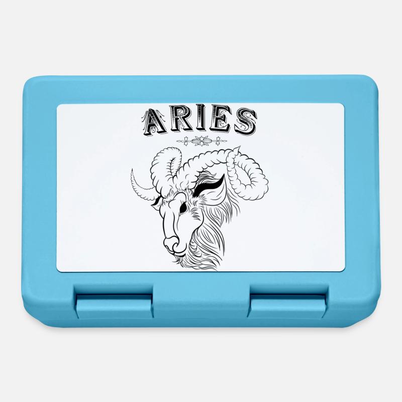 Aries Sternzeichen Widder - Brotdose - Saphirblau