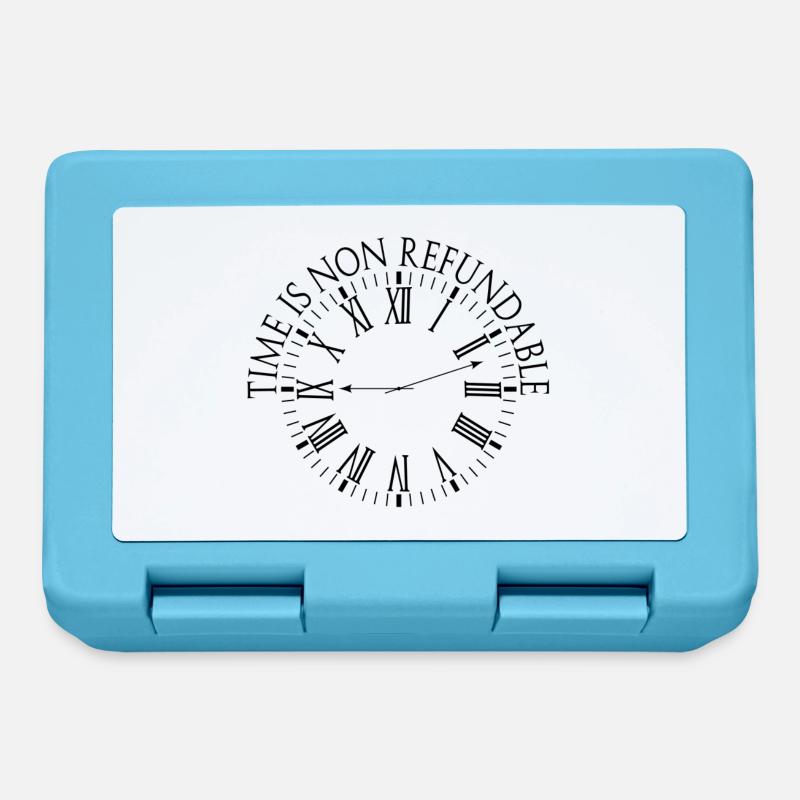 Time is non-refundable - Lunchbox - sapphire blue