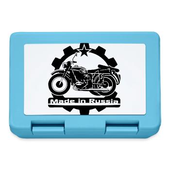 Motorrad Ural Gespann - Brotdose - Saphirblau - Vorne