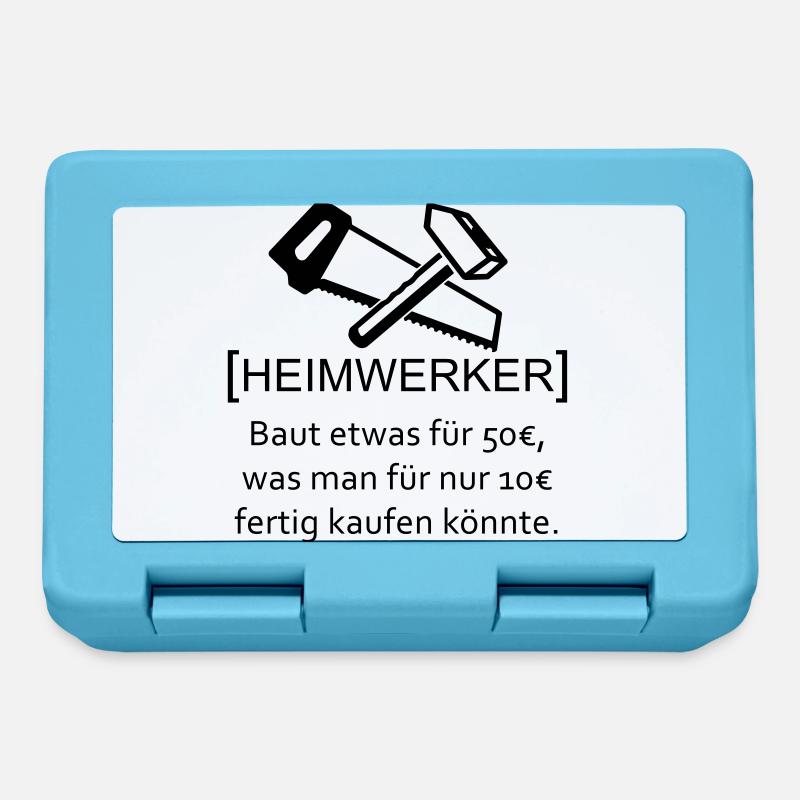Heimwerker - Brotdose - Saphirblau
