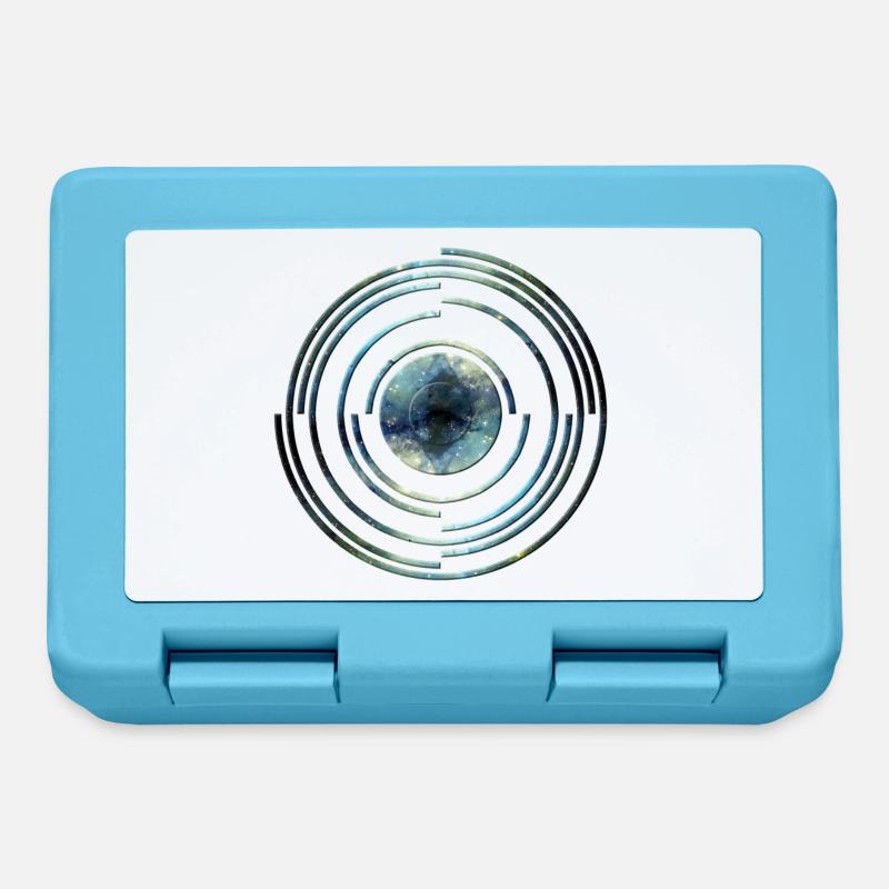 Space Circle Blue AllroundDesigns - Lunchbox - sapphire blue