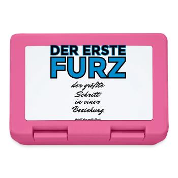 Der erste Furz, größter Schritt in einer Beziehung - Brotdose - Pink - Vorne