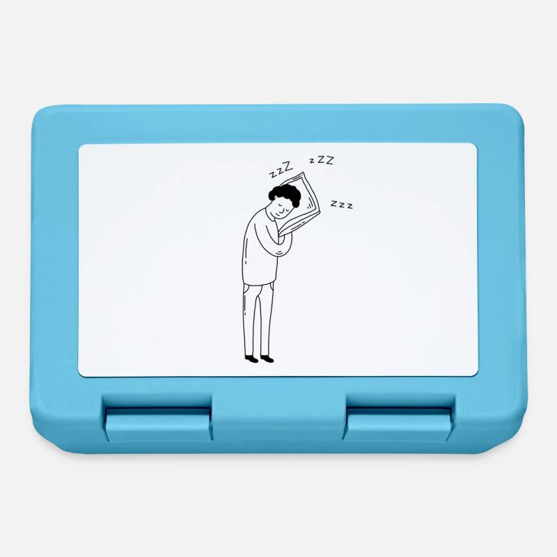sleep standing up - Lunchbox - sapphire blue