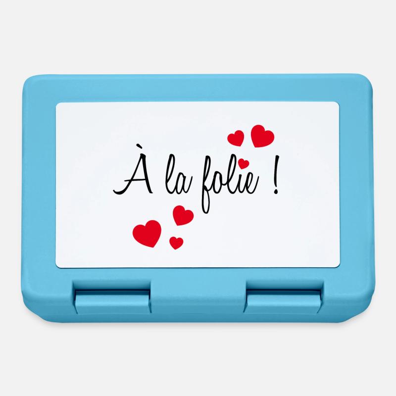 A la folie ! - Boîte à goûter - bleu saphir