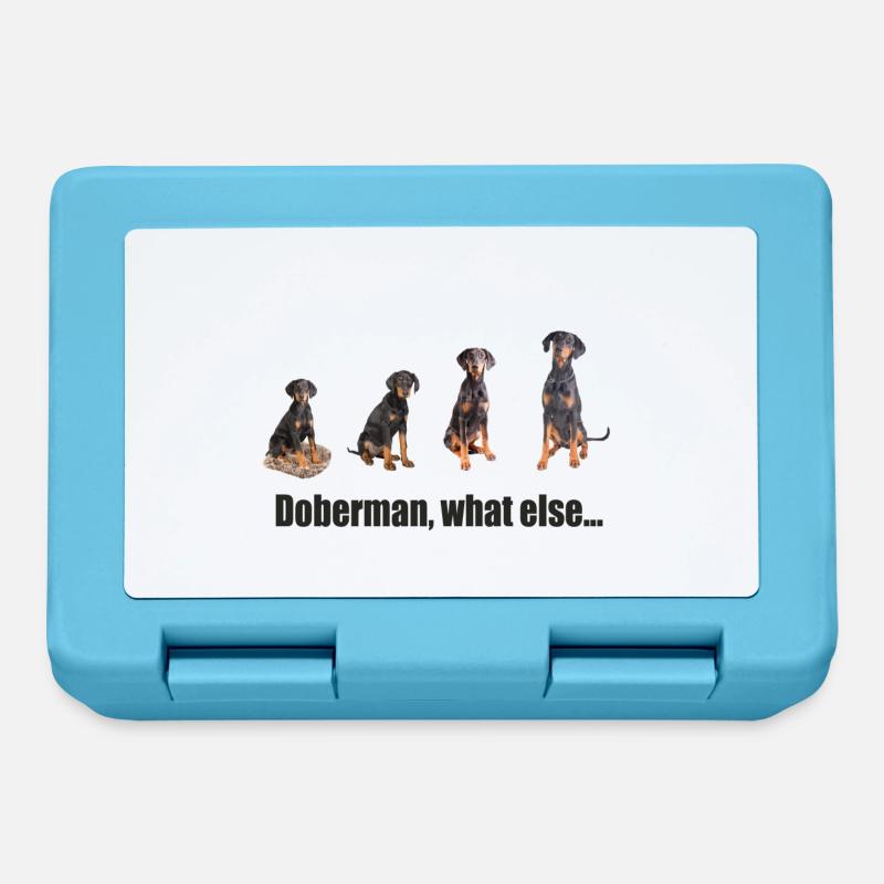 Doberman, what else... - Brotdose - Saphirblau