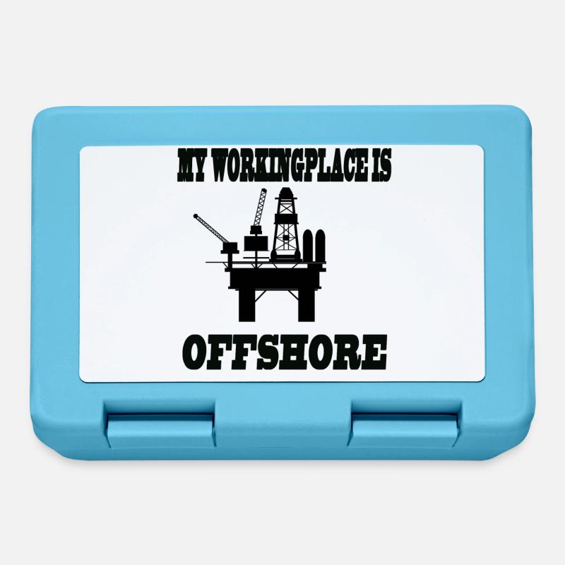 MY PLACE DE TRAVAIL EST OFFSHORE - Boîte à goûter - bleu saphir
