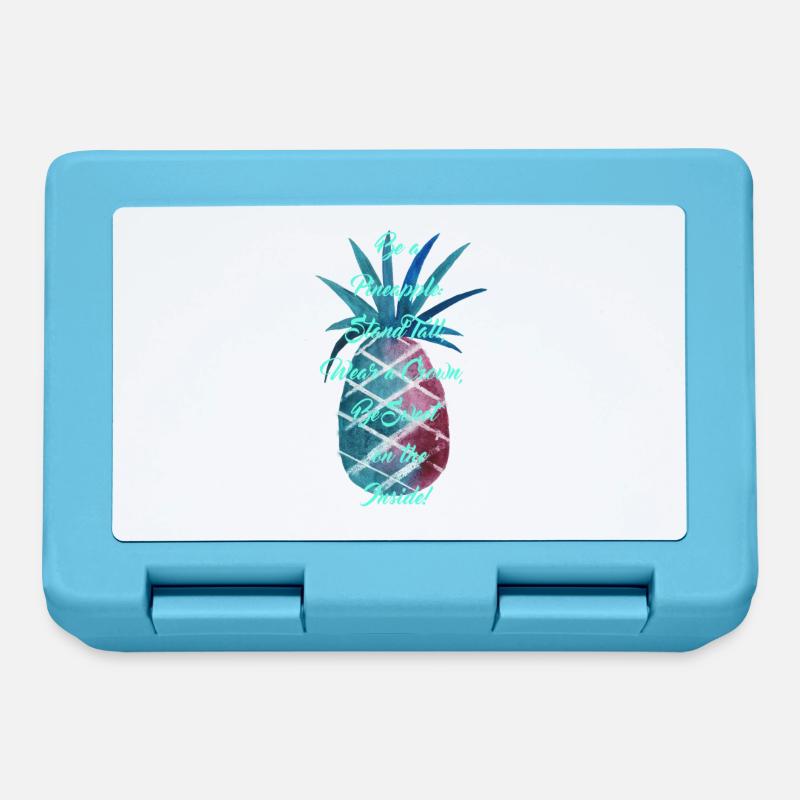 Be a Pineapple - Türkis - Brotdose - Saphirblau
