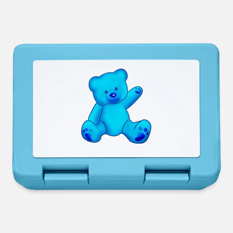 OURSON COULEUR BLEU - Boîte à goûter - bleu saphir