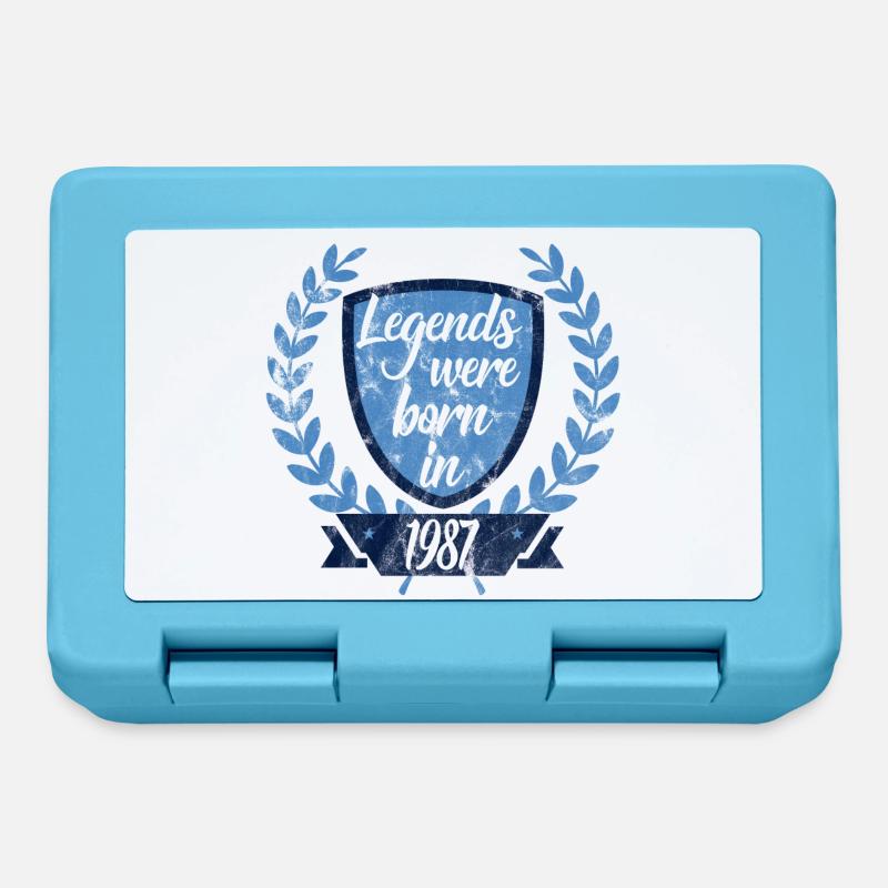 Legends sont nés 1987 - Boîte à goûter - bleu saphir