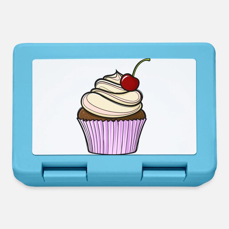 Sweet comic Cupcake - Brotdose - Saphirblau