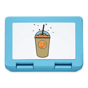 Oranger_Becher - Brotdose - Saphirblau - Vorne