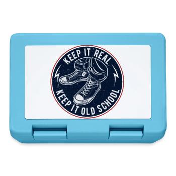 Keep It Oldschool - Lunchbox - sapphire blue - Front