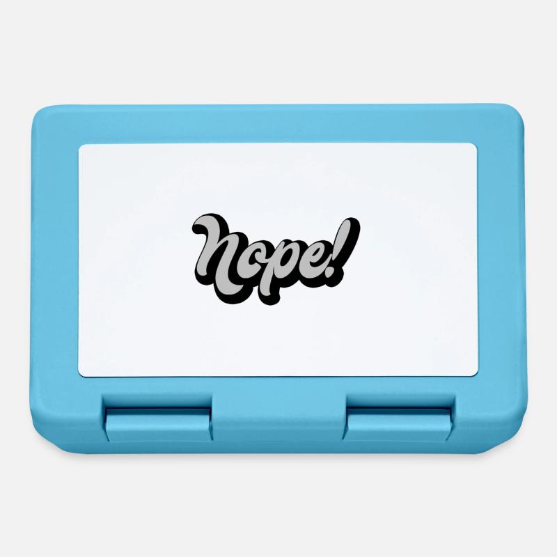 nope! - Lunchbox - sapphire blue