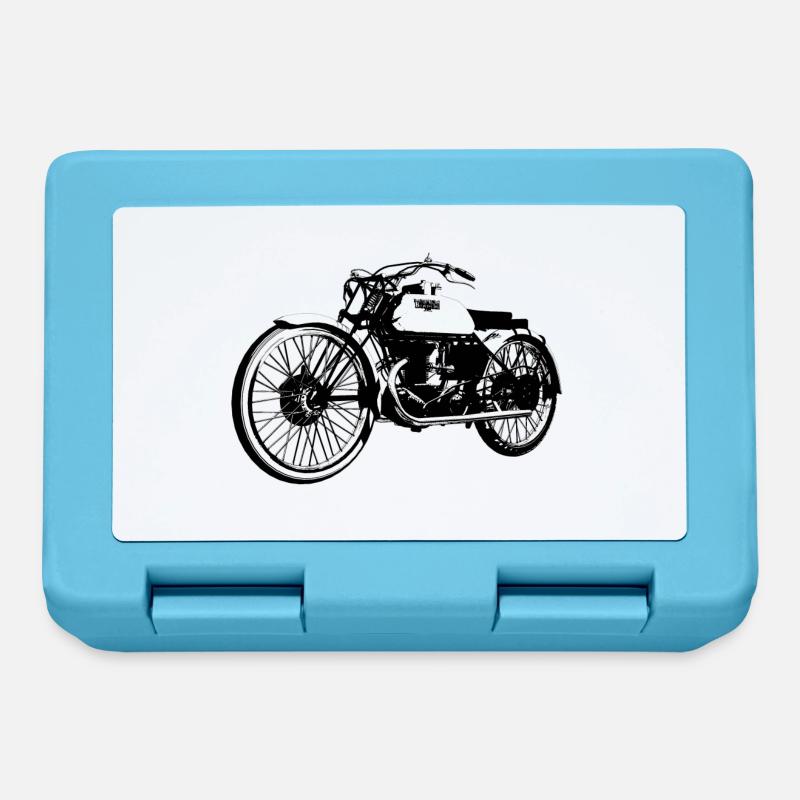 Bianchi - Freccia Celeste vintage motorcycle - Lunchbox - sapphire blue