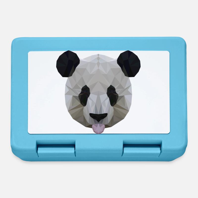 Polygon Panda - Lunchbox - sapphire blue