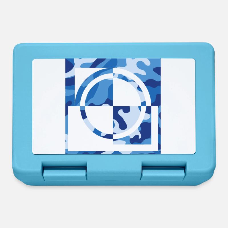 Blue camouflage - Brotdose - Saphirblau