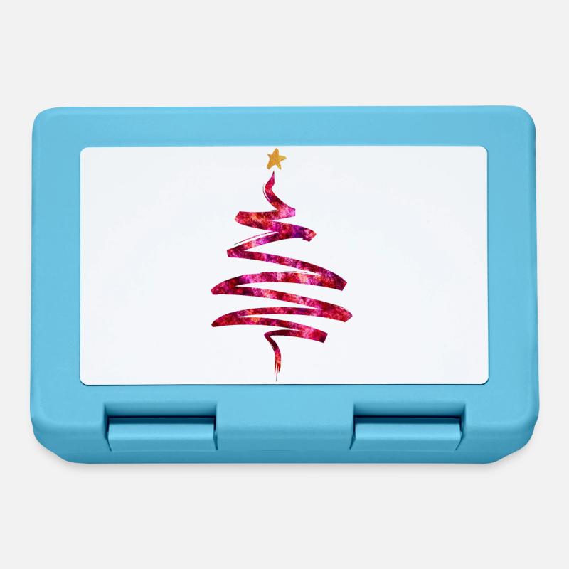 Weihnachtsbaum - Pink Gold Geschenk Geschenkidee - Brotdose - Saphirblau