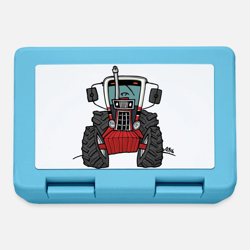 0280 Red tractor 1086 - Lunchbox - sapphire blue