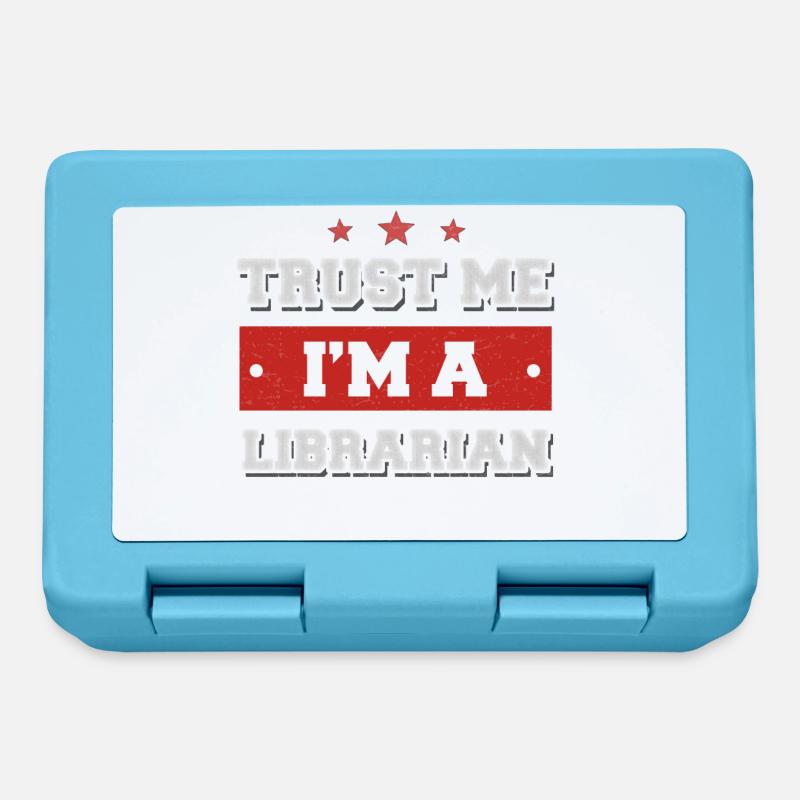 Trust me I'm a librarian - Brotdose - Saphirblau